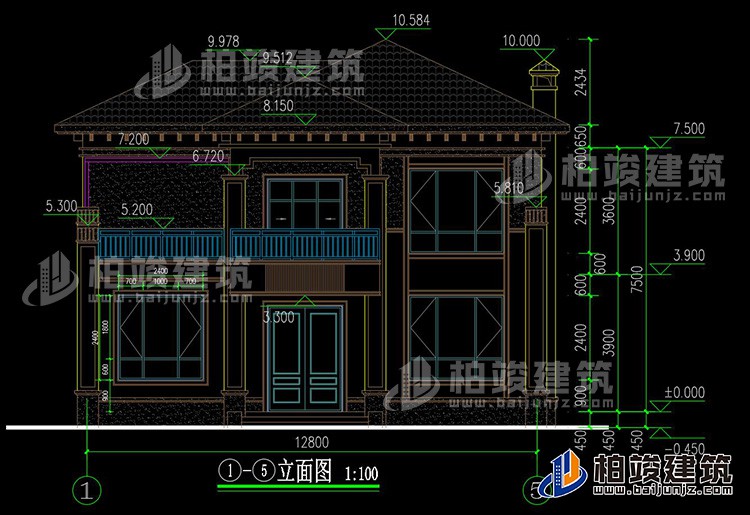 正立面图